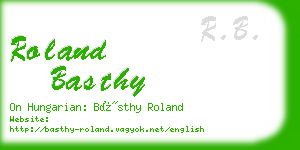 roland basthy business card